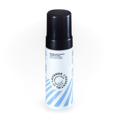 Mousse nettoyante visage au miel de lavande